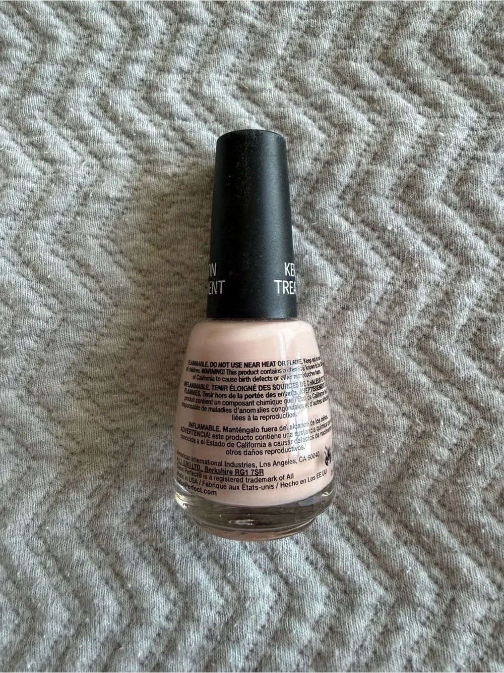 Salon Perfect Keratin Treatment Nail Polish 150 Ballerina Slippers Nude Pink